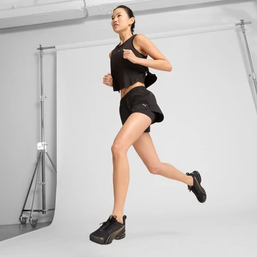 Puma Kadın 2'si 1 Arada Koşu Şortu Black Renkli Elastik Bel Bandı ile Performans