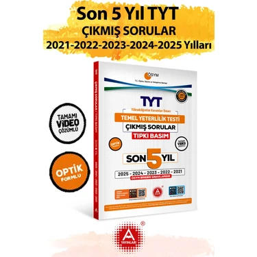 Son 5 Yıl Tyt Çıkmış Sorular-Tıpkı Basım-Bire Bir Ösym-Tamamı Video