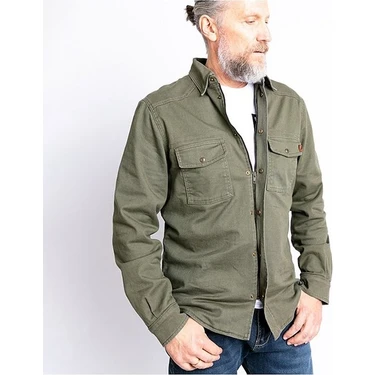 Tech90 Olive Korumalı Motosiklet Ceketi