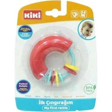 Kiki İlk Çıngırağım - AE-1810 BPA İçermeyen Eğitici Diş Kaşıyıcı ve