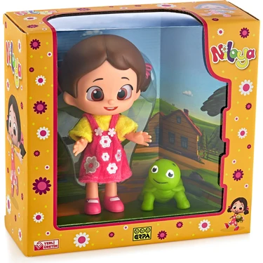 Erpa Et Bebek Niloya ve Tospik Karakterli Renkli Desenli Eğlenceli Oyuncak Seti Çocuklar