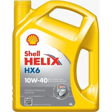Shell Helix Hx6 10W-40 4 Litre Motor Yağı (Üretim Yılı: