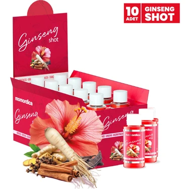Momordica Ginseng Shot Süper Gıda Kompleksi 10 Adet Ginseng ve Hibisküs İçeren Doğal