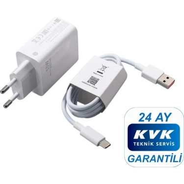 Xiaomi 33W (Watt) Typ-C Hızlı Şarj Aleti Adaptörü Kablo Seti %100 Orijinal ( Kvk Teknik Servis