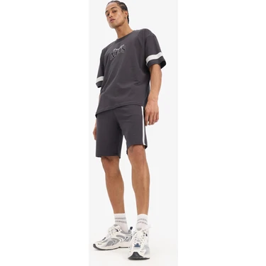 DeFacto NBA Brooklyn Nets Oversize Kısa Paça Şort