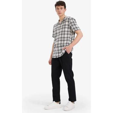 DeFacto %100 Pamuk Jogger Fit Beli Bağcıklı Lastikli Dar Paça Cepli Pantolon