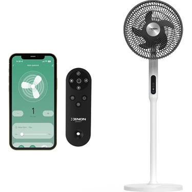Xenon Smart Akıllı Ayaklı Vantilatör Wi-Fi Bluetooth Mobil Uygulama Kontrollü Ultra Sessiz