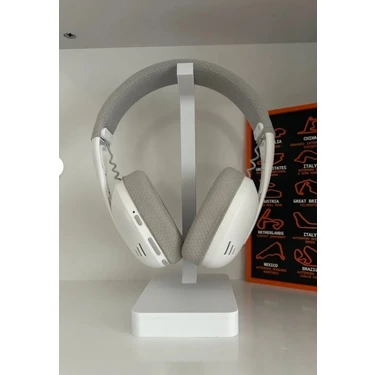 Gamer Kulaklık Standı - Dekoratif Kulaklık Tutucu Beyaz