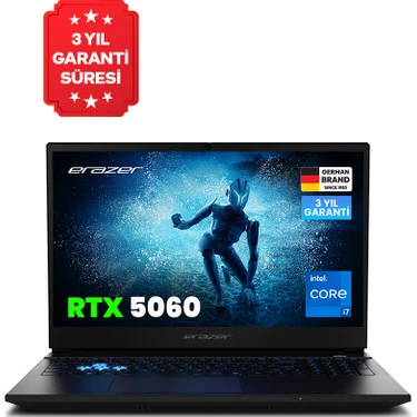 Erazer Deputy 15 P1 MD600004 Intel Core I7 13620H 16GB Ram 1tb SSD RTX5060 15.6" 144Hz Fhd IPS