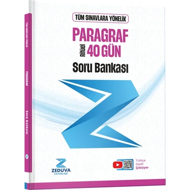 Zeduva Yayınları Türkçe Saati 40 Gün Ritüel Paragraf Soru Bankası Üniversite Hazırlık TYT AYT
