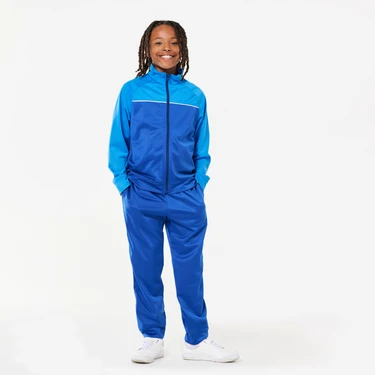 Decathlon Çocuk Eşofman Takımı Mavi/Beyaz 8-9 Yaş Nefes Alabilir ve Rahat