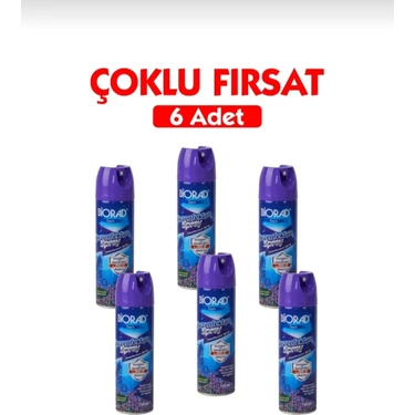 Biorad Parfümlü Dezenfektan Sprey Lavanta Kokulu 150ml - 6