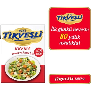 Tikveşli %18 Yağlı Krema 200