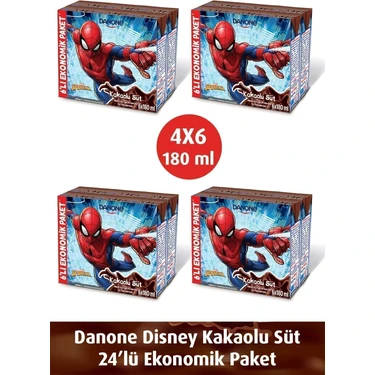 Danone Disney Kakaolu Uht Süt 180MLX6 x 4 Adet (Karakter Seçimi Yapılamamaktadır) — Hepsiburada ürün görseli