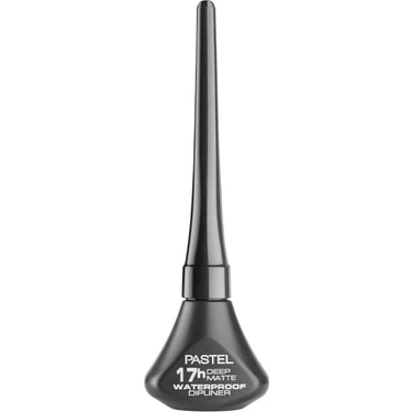 Pastel Dipliner Suya ve Tere Dayanıklı Derin Mat Siyah 4,5 ml Hassas Uçlu Profesyonel