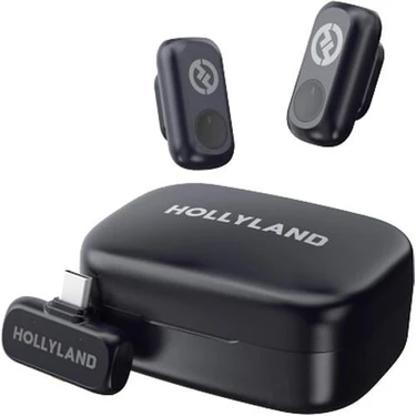 Hollyland Lark A1 Duo Uzay Grisi Kablosuz Mikrofon Sistemi USB-C Menşei