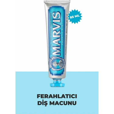 Marvis Beyazlatıcı Diş Macunu - Xylitol ile Plak ve Çürük Önleyici, 85 ml, Nane Aromalı, Ferah
