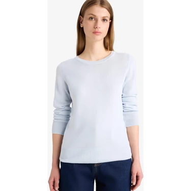 DeFacto Regular Fit Bisiklet Yaka Triko Kazak