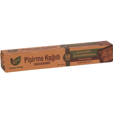 Roll- Up Kahverengi Yağlı Pişirme Kağıdı (Ağartılmamış) 37X50