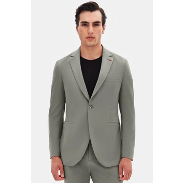 Twn Slim Fit Vizon Düz Takim Elbise