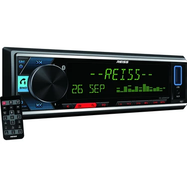 Reiss Audio Rs MX88DSP 4 Amfi Çıkışlı Oto Teyp USB Bluetooth AUX Multicolor 4x51W