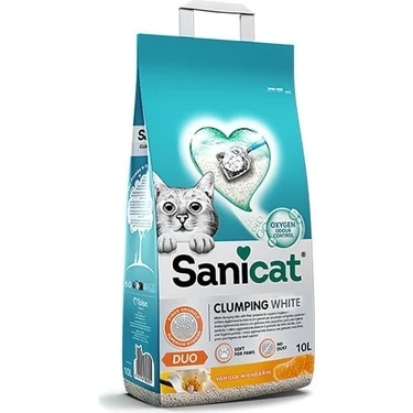 Sanicat Duo Vanilya Ve Mandalinalı Kedi Kumu 10