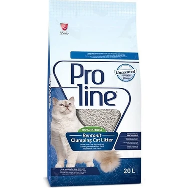 Proline Kokusuz İnce Taneli Topaklanan Bentonit Kedi Kumu 20