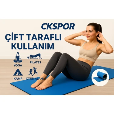 CK Spor 10 mm Çift Taraflı Pilates Yoga Minderi Spor Pilates Fiyatı