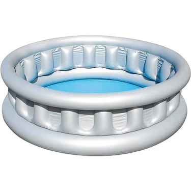 Bestway Jumbo Metalik Renk Şişme Havuz 152x43 cm – Emniyet Valfli, Dayanıklı Vinil, Aile ve Çocuk
