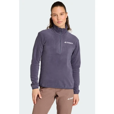 adidas Multi Essentials 1-2 Zip Fleece Kadın Mor Yürüyüş Fiyatı