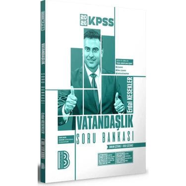 2026 KPSS Vatandaşlık Soru Bankası 208 Sayfa Video Çözümlü Mesleki Hazırlık Benim Hocam