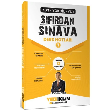 Yediiklim Yayınları Yediiklim YDS YÖKDİL YDT Sıfırdan Sınava Ders Notları 1. Kitap