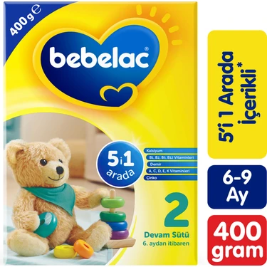 Bebelac 2 Devam Sütü 6-9 Ay 400