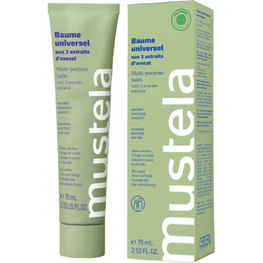 Mustela Avokado Ekstraktlı 3 Etkili Çok Amaçlı Balsam 75 ml – %99,7 Doğal İçerikli, Besleyici ve