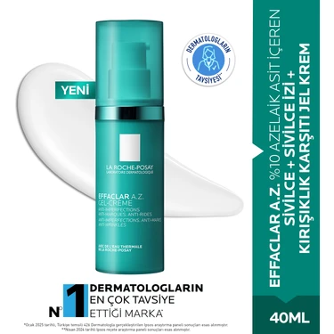 Effaclar A.Z. %10 Azelaik Asit İçeren Sivilce & Sivilce İzi & Kırışıklık Karşıtı Jel Krem