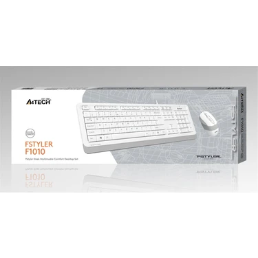 A4 Tech F1010 Q Usb Beyaz Fn-Mm Klv+Optik Mouse