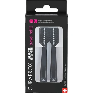 Curaprox Black Is White Travel Refill 2'li Paket