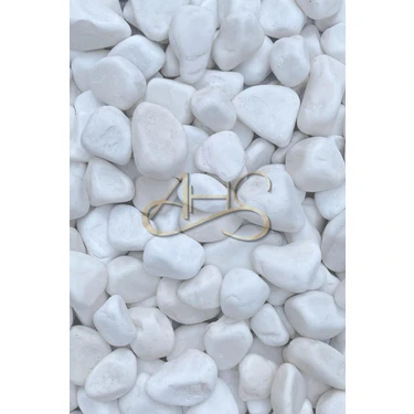 Ahs Beyaz Dolomit Taş 5 kg 4-6 cm Dere Çakıl Taşı Bahçe Peyzaj Süs Taşı Saksı Teraryum Akvaryum