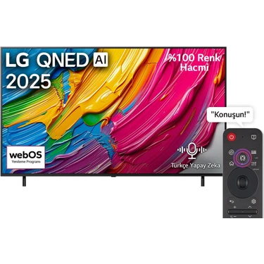 LG 55QNED80A6A 55'' 140 Ekran Uydu Alıcılı 4k Ultra HD Smart webOS QNED
