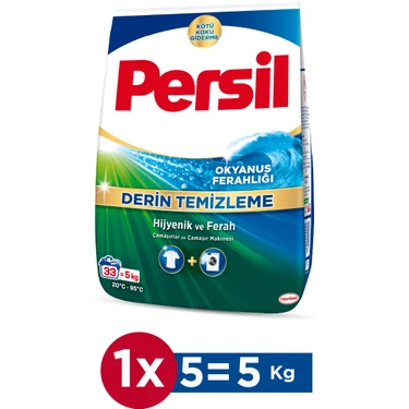 Persil 5 kg Toz Çamaşır Deterjanı Okyanus Ferahlığı (33