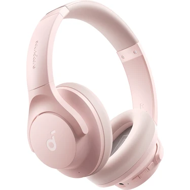 Anker Soundcore Q20i Kulak Üstü Bluetooth Kulaklık, Aktif Gürültü Engelleme, Pembe -