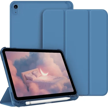 Apple iPad 11. Nesil A16 11INÇ/10.NESIL 10.9inç 2025 Uyumlu Kılıf Flip Cover Kalem Bölmeli Pc Case