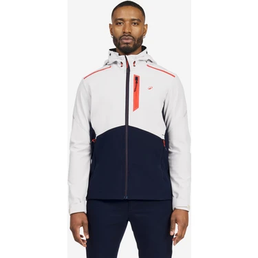 Tribord Erkek Rüzgar Kesen Yelkenli Montu - Açık Gri/siyah - Softshell