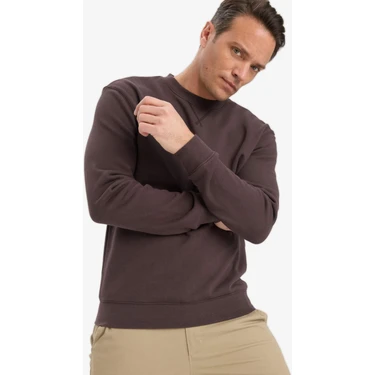 DeFacto %100 Pamuk Basic Sweatshirt