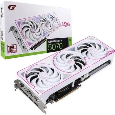 Colorful Igame Geforce Rtx 5070 Ultra W Oc Gddr7 192BIT (Oc 12GB-V) 12GB Gaming (Oyuncu) Ekran