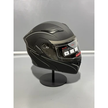 JK-902 Güneş Vizörlü Çene Açılır Kask H8