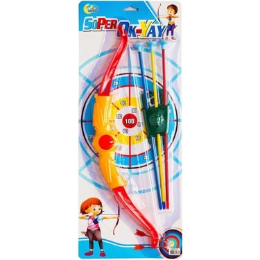 Lüks Süper Ok Yay Seti Vantuzlu 5 Parça Ok Atma Ok Yay Oyun Seti