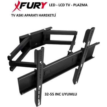 Fury Hareketli LCD LED Televizyon Duvar Asma Aparatı 32-55"ınch Tv Askı