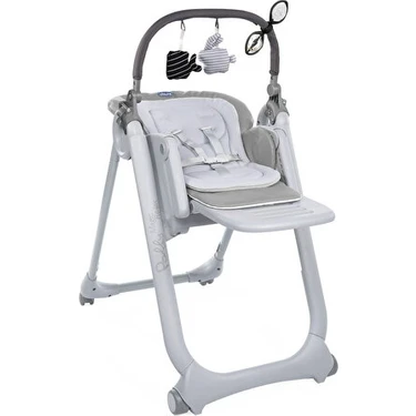 Chicco Polly Magıc Relax Mama Sandalyeleri Grey Renkli Ergonomik Tasarımlı 15 kg Taşıma