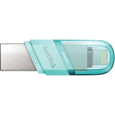 SanDisk iXpand Flash Drive Flip 128GB Mint Renkli Apple iOS Uyumlu USB 3.0